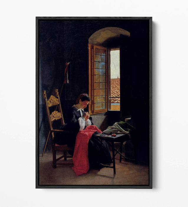 Canvas Wall Art - Handmade Float Effect Canvas Print of Odoardo Borrani April 26th 1859