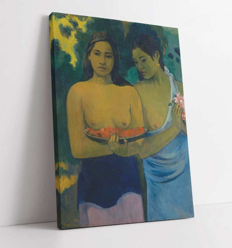 Tahitian Women Canvas - Framed Canvas Print by Paul Gauguin | Premium Wall Art