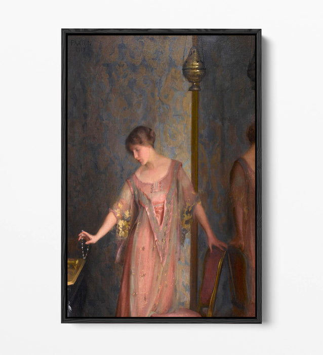 Canvas Wall Art - Handmade William McGregor Paxton Rose & Blue | Ready to Hang Float Effect
