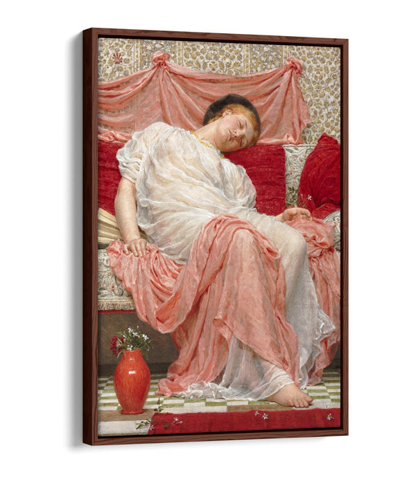 ALBERT JOSEPH MOORE, JASMINE-FLOAT EFFECT CANVAS WALL ART PIC PRINT
