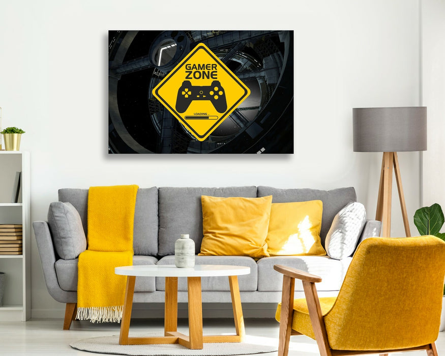 Gamer Zone Canvas Art – Vibrant Canvas Wall Art For Kids Room Decor