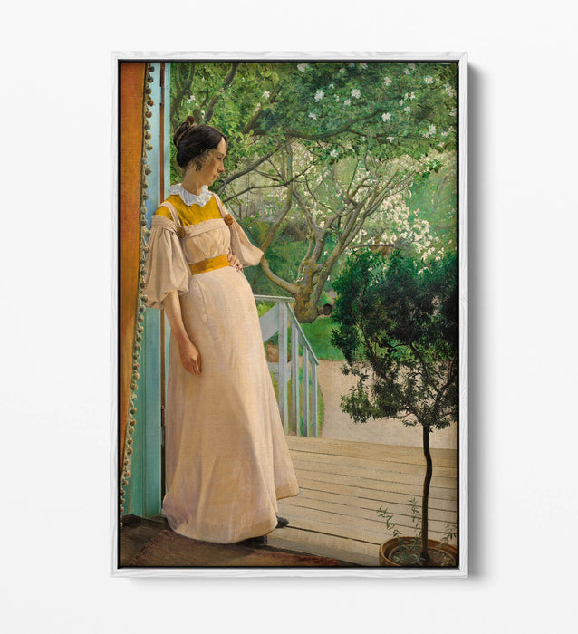 Float Effect Canvas Art - L.A Ring Artist's Wife | Premium Varnish Finish, Ready To Hang