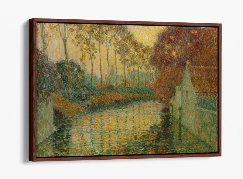 Canvas Wall Art Print - Henri Le Sidaner Autumn Float Effect on MDF Frame