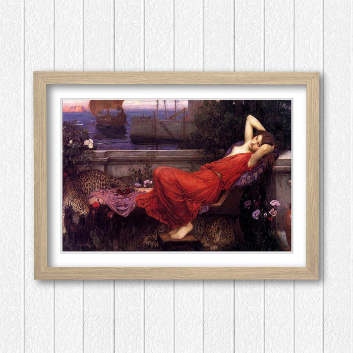 JOHN WILLIAM WATERHOUSE ARIADNE FRAMED ART POSTER PAINTING PRINT 4 SIZES