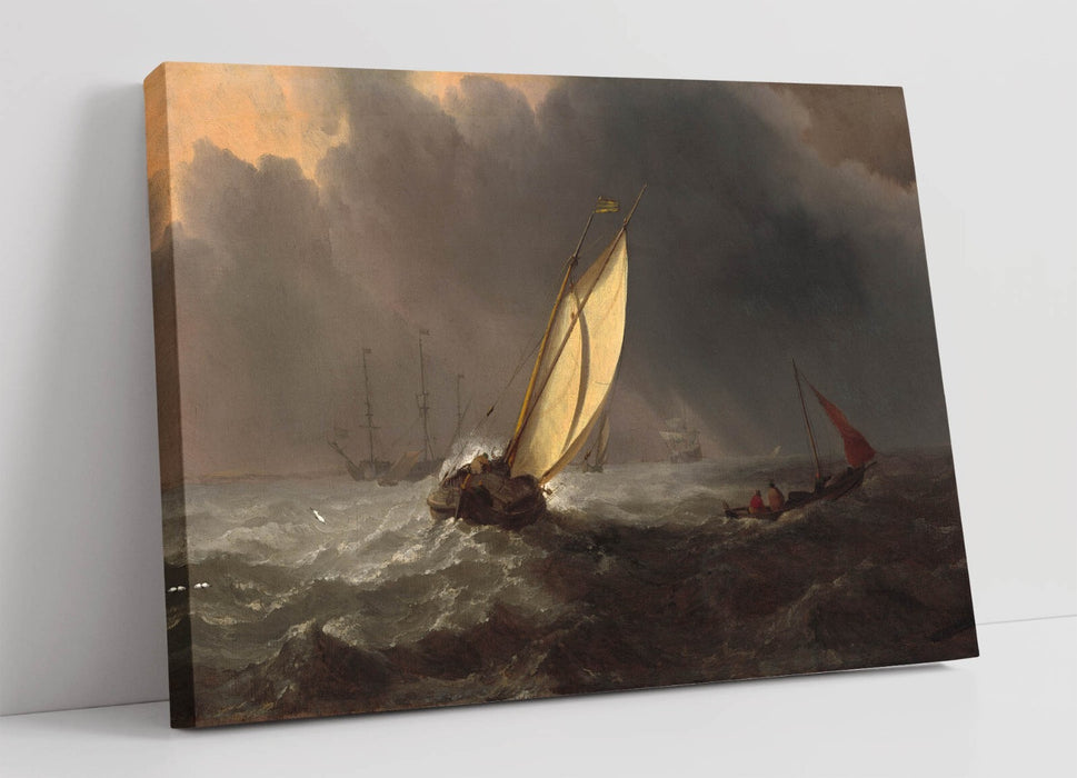 Canvas Wall Art – Willem Van De Velde Before The Storm Artwork Print Ready To Hang