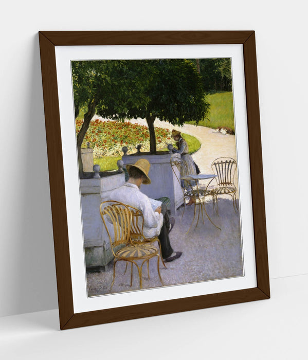 Framed Wall Art Poster - Gustave Caillebotte Orange Trees Painting | UK Made
