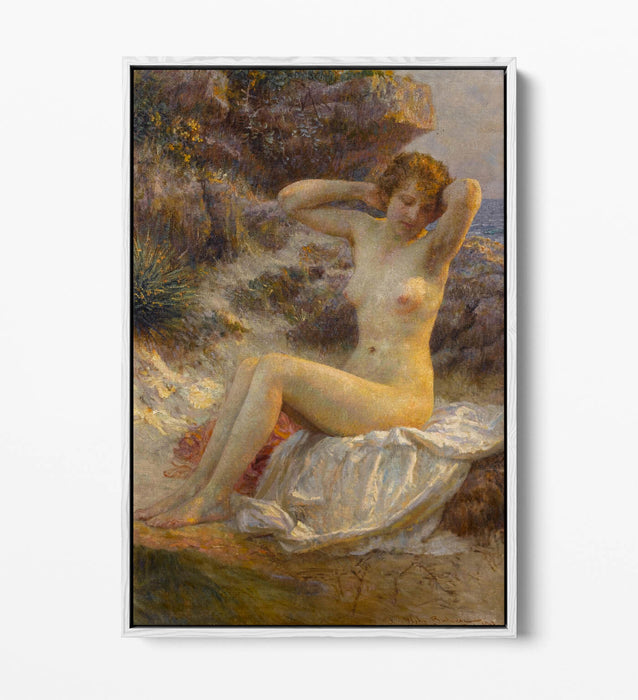 Canvas Wall Art - VLAHO BUKOVAC The Bather | Premium Float Effect Print