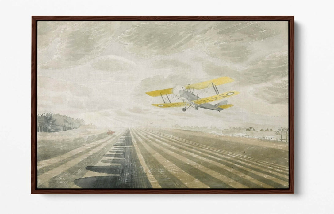 Canvas Wall Art - Eric Ravilious Tiger Moth Float Effect Print | Handmade British Decor