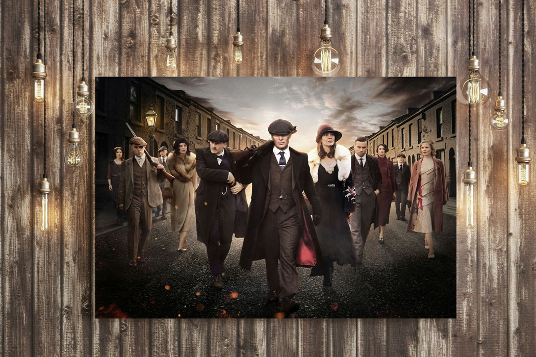 Peaky Blinders Crew - CANVAS WALL ART ARTWORK 30MM DEEP FRAMED PRINT