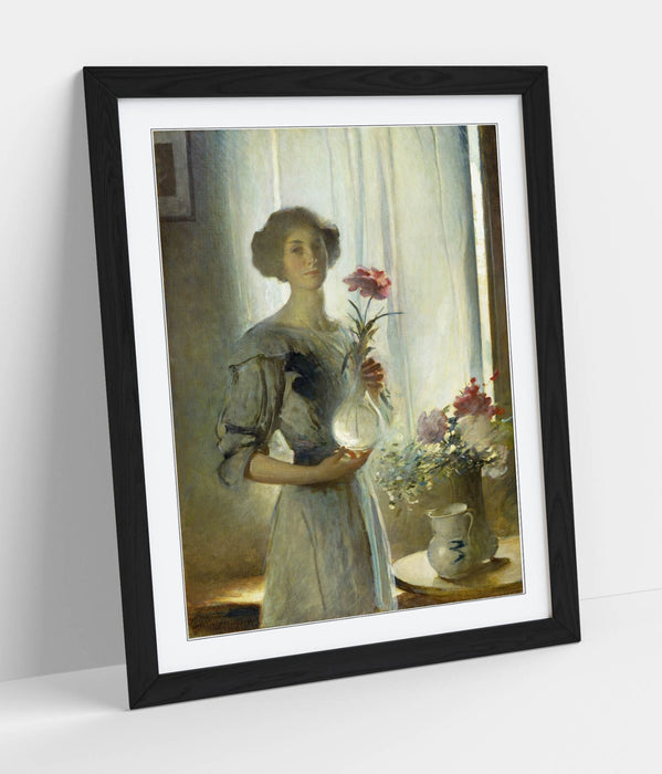 Framed Wall Art Poster Featuring John White Alexander June Painting - Handmade UK