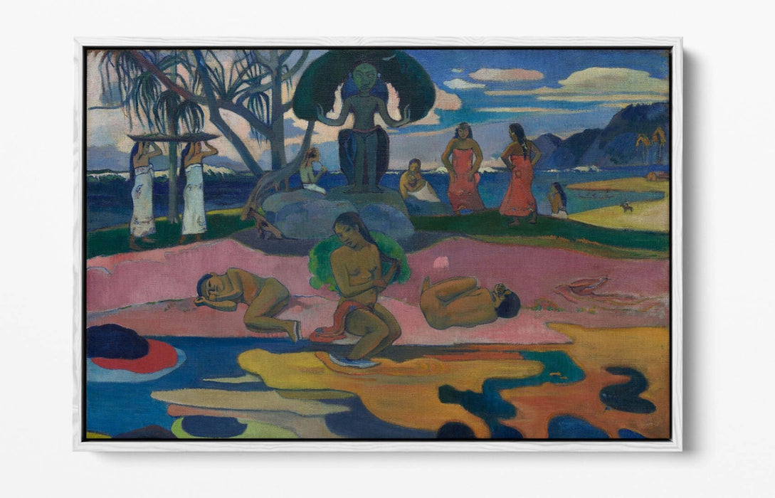 Float Effect Canvas Art - Paul Gauguin Day Of The God Premium Wall Decor