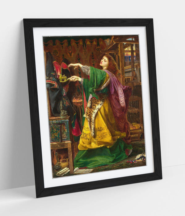 Framed Wall Art - Frederick Sandys Morgan Le Fay Poster Print With Handmade UK Frame