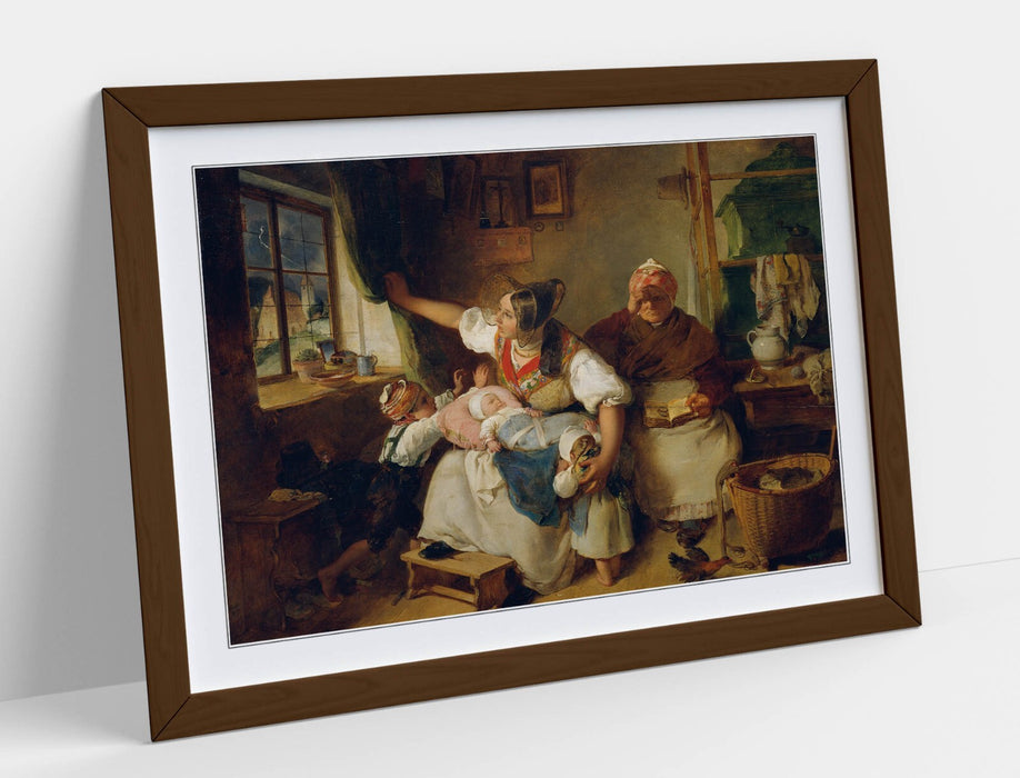 Framed Wall Art Thunderstorm Painting Print - Handmade Wall Decor UK Made Frames