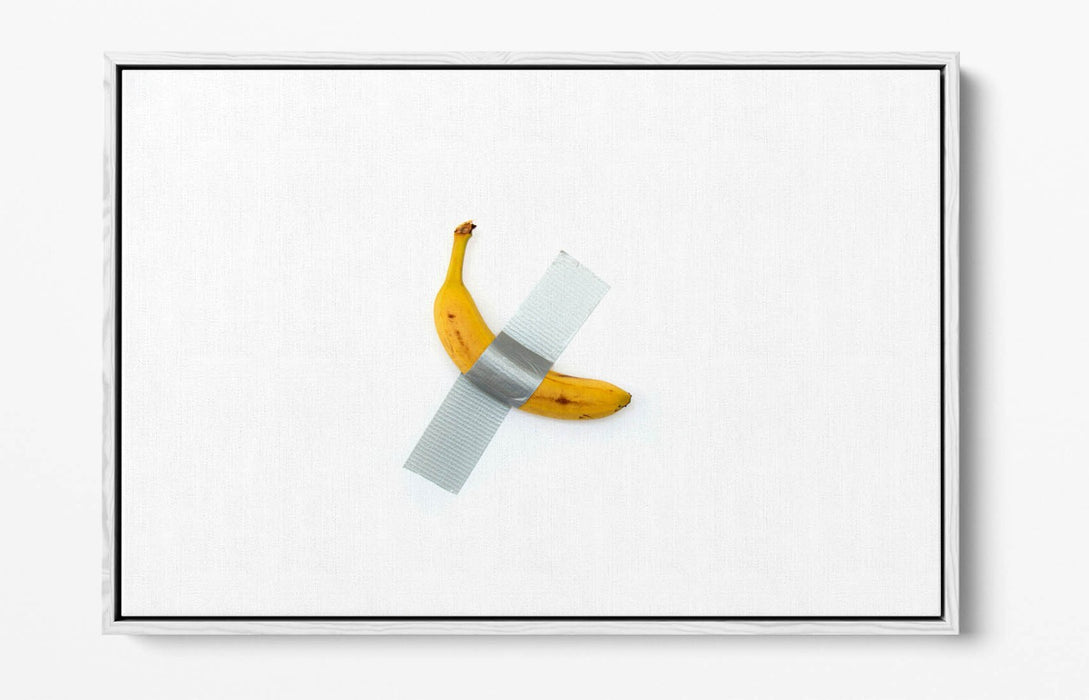 Canvas Wall Art - Banana Modern Kitchen Decor | Float Effect Handmade Print