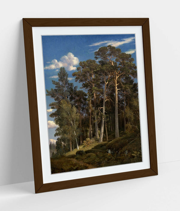 IVAN SHISHKIN, PINE FOREST -WALL ART FRAMED POSTER PICTURE PRINT ARTWORK