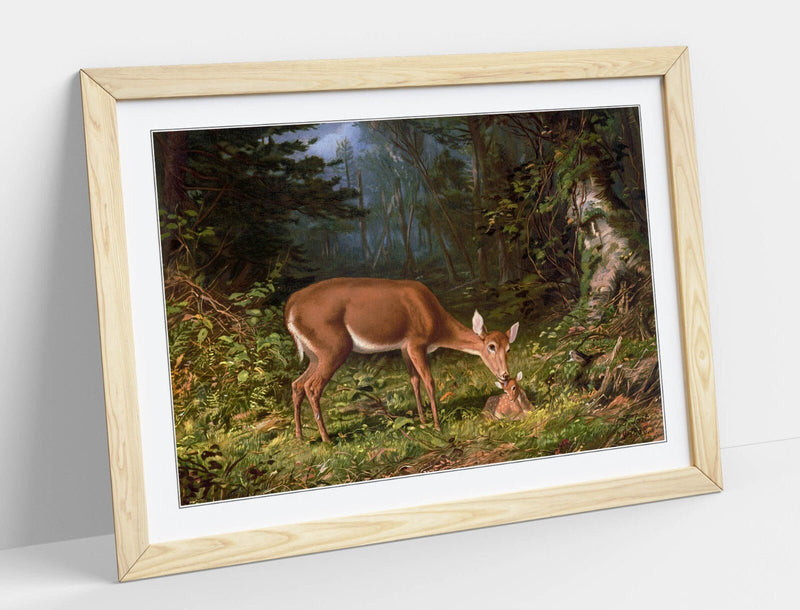 Framed Wall Art Poster Featuring William Harring Maternal Love Print - Ready To Hang
