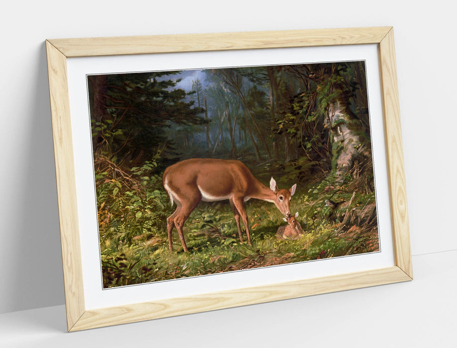 Framed Wall Art Poster Featuring William Harring Maternal Love Print - Ready To Hang