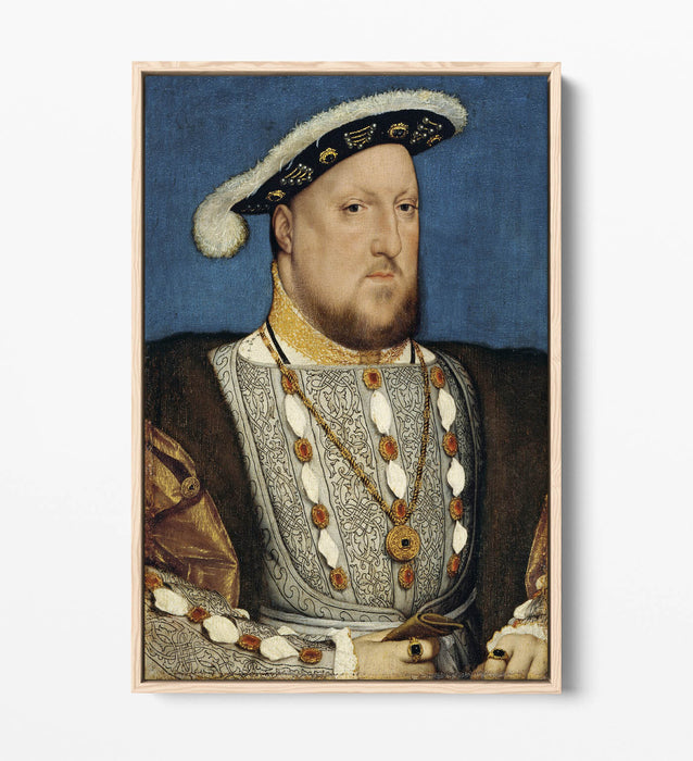 Canvas Wall Art Print – King Henry VIII Classic Portrait on Float Effect Canvas