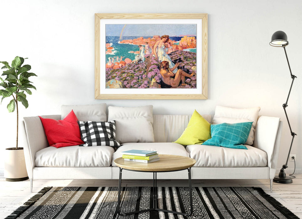 Framed Wall Art Poster - Maurice Denis Ulysses Art Print | Matte Paper, Woodgrain Frame