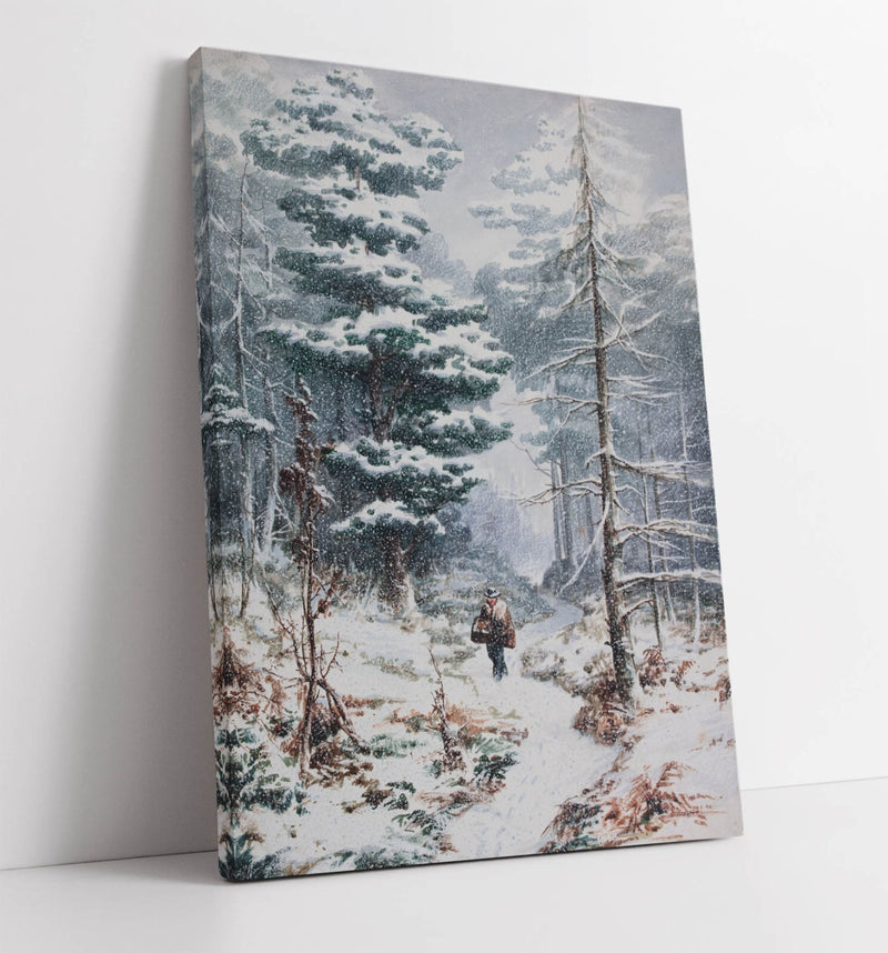 Canvas Wall Art - Elijah Walton Rednal Wood In Winter | Handmade Premium Print