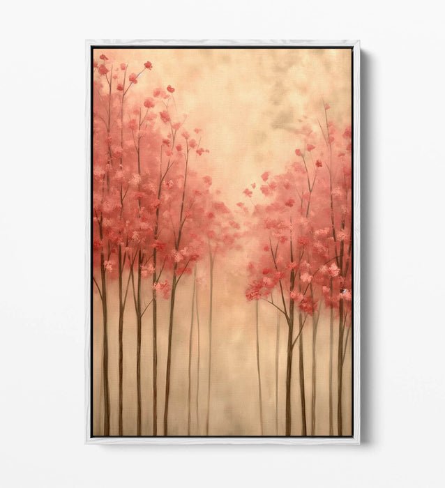 Cherry Blossom Canvas - Pink Floral Wall Decor | Handmade Float Effect Art Print