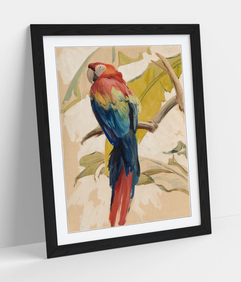 Framed Wall Art Poster - Henry Keller, Old Grumpy – Handmade Matte Paper Print