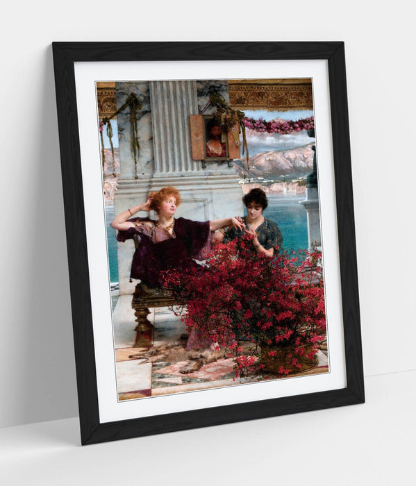 Framed Art Poster - Lawrence Alma Tadema Love's Jewelled Fetter Print UK Made Frame