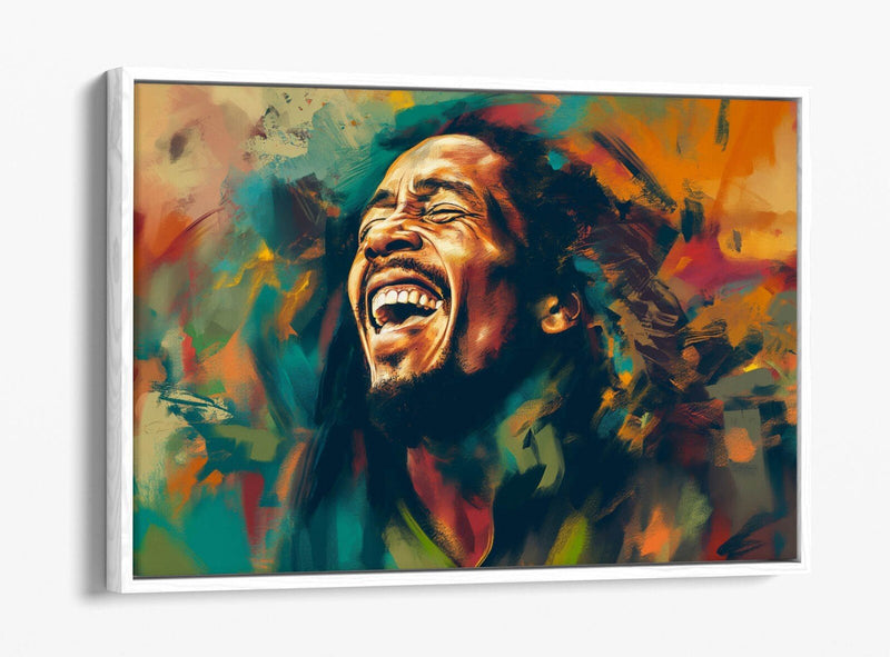 Bob Marley Canvas Art – Abstract Wall Decor | Float Effect Canvas Print