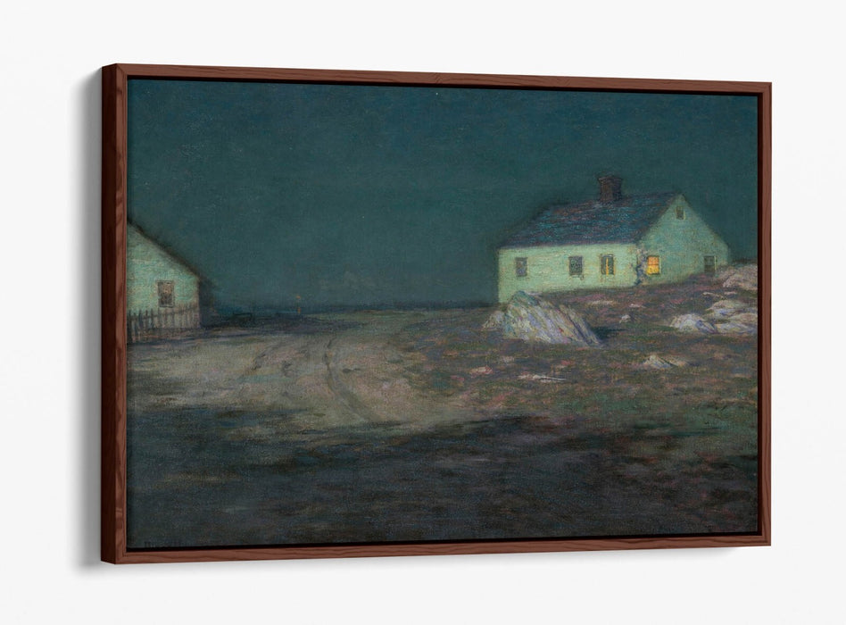 L. BIRGE HARRISON, THE HARBOR LIGHT -FLOAT EFFECT CANVAS WALL ART PRINT