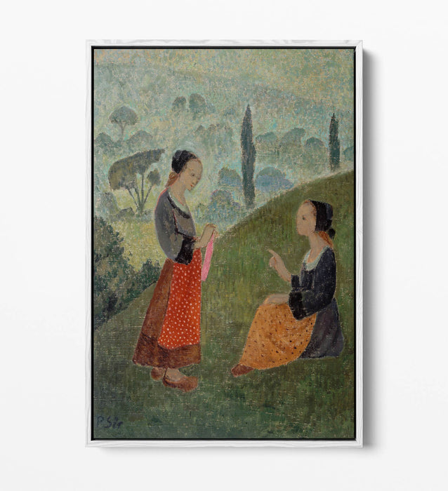 PAUL SERUSIER, MORNING MISTS -FLOAT EFFECT CANVAS WALL ART PIC PRINT