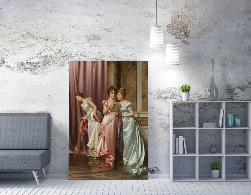 Canvas Wall Art - Vittorio Reggianini Illicit Letter Painting | Handmade Print