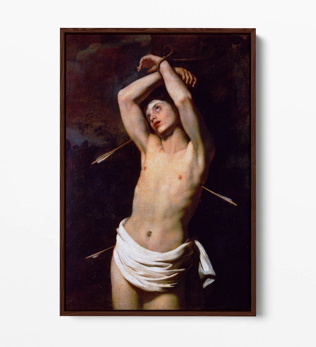 Canvas Wall Art - Nicolas Regnier St Sebastian | Float Effect Canvas Print