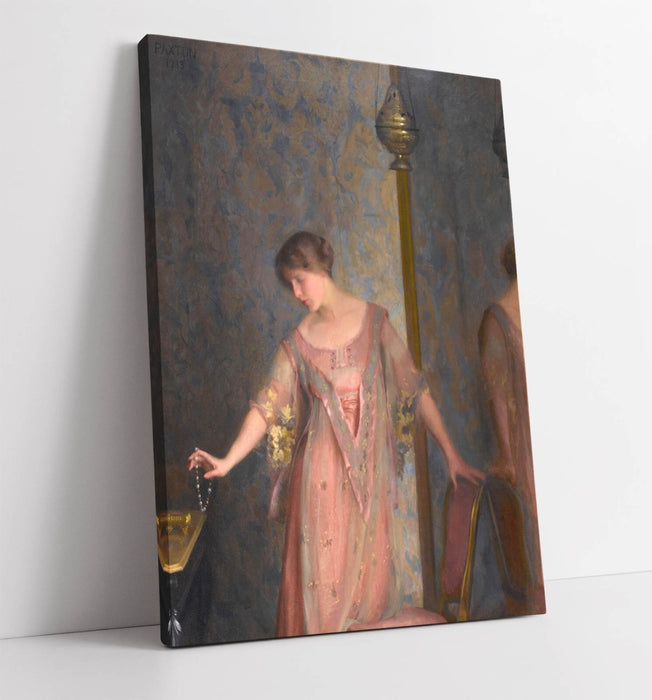 Canvas Wall Art | William McGregor Paxton Rose and Blue Floral Print on Archival Grade Canvas