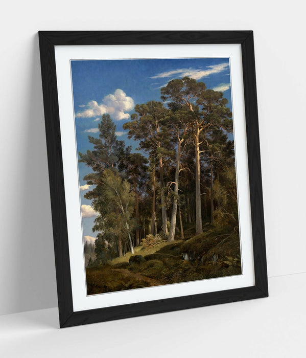 IVAN SHISHKIN, PINE FOREST -WALL ART FRAMED POSTER PICTURE PRINT ARTWORK