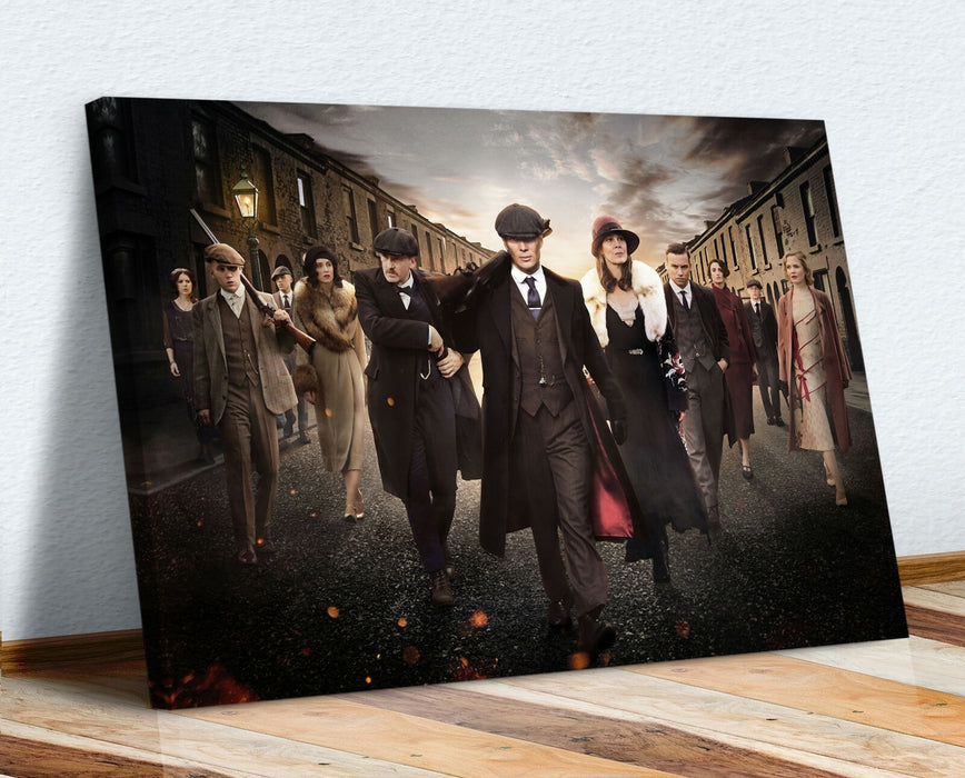 Peaky Blinders Crew - CANVAS WALL ART ARTWORK 30MM DEEP FRAMED PRINT