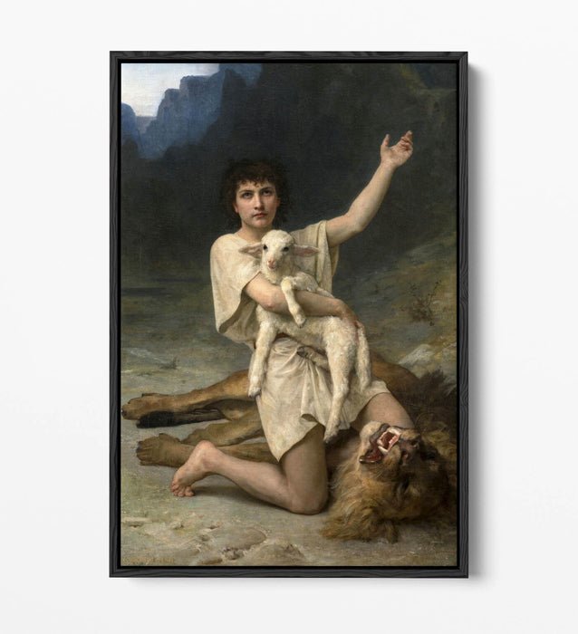 Canvas Wall Art - Elizabeth Jane Gardner David The Shepherd Float Effect Print