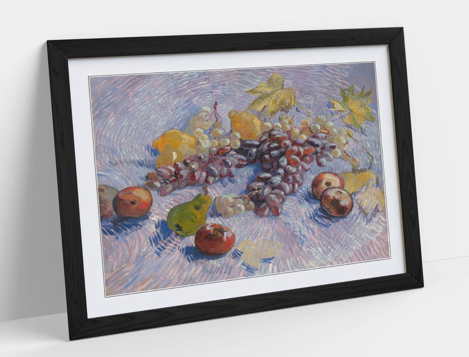 Van Gogh Framed Poster – Handmade UK Art Poster Print With Woodgrain Frame Design