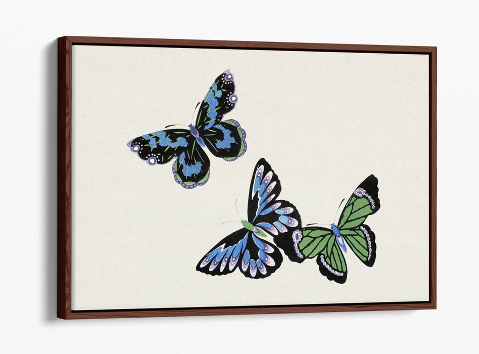 Canvas Wall Art – Handmade Butterfly Wall Decor With Float Effect Canvas Print