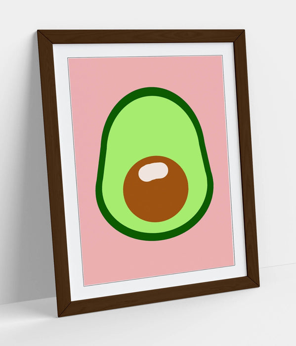 AVOCADO TRENDY MINIMALIST KITCHEN DECOR -FRAMED WALL ART PICTURE PRINT ARTWORK