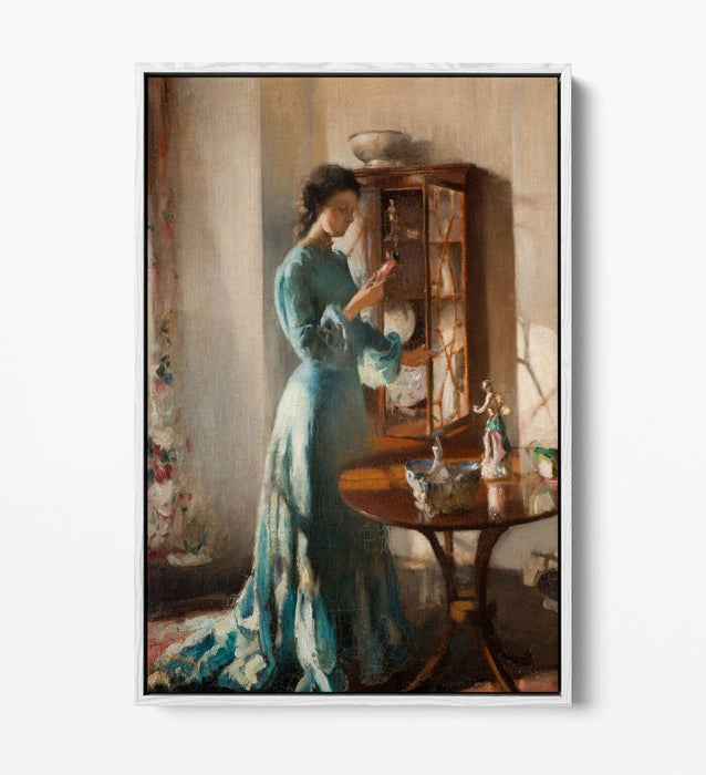Canvas Wall Art | Henry Tonks The China Cabinet – Premium Float Effect Print