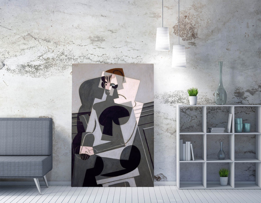 JUAN GRIS, PORTRAIT OF MADAME JOSETTE GRIS -CANVAS WALL ARTWORK PICTURE PRINT