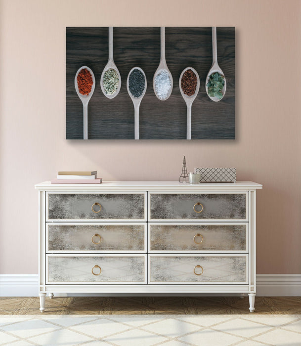 Kitchen Canvas Art - Handmade Premium Canvas Wall Artwork | Herbs Spices Decor