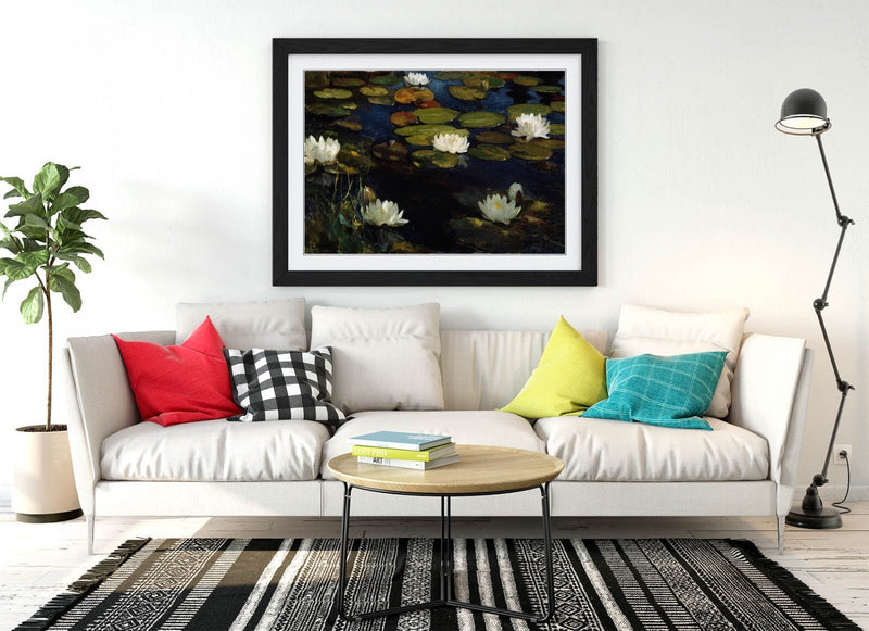 Framed Wall Art Featuring Albert Edelfelt Waterlilies Poster - UK Handmade Frame