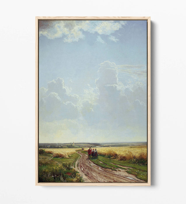 IVAN SHISHKIN, NOON IN THE NEIGHBOURHOOD -FLOAT EFFECT CANVAS WALL ART PRINT ART