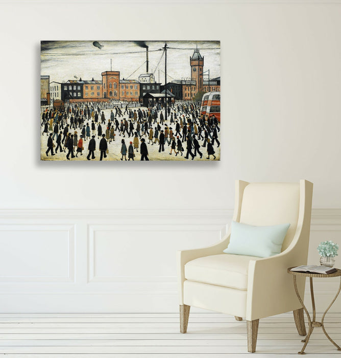 Going to Work CANVAS WALL ART PRINT ARTWORK PAINTING PICTURE Ls Lowry Style