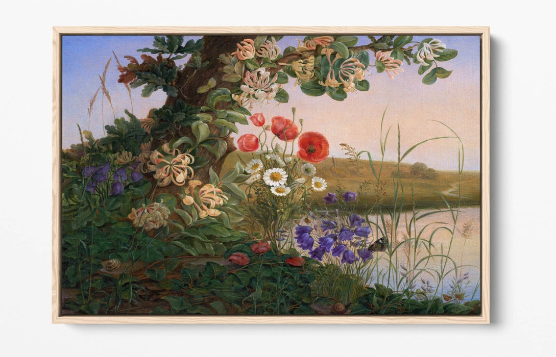 Float Effect Canvas Art – Handmade Flower Canvas Print With Premium Frame