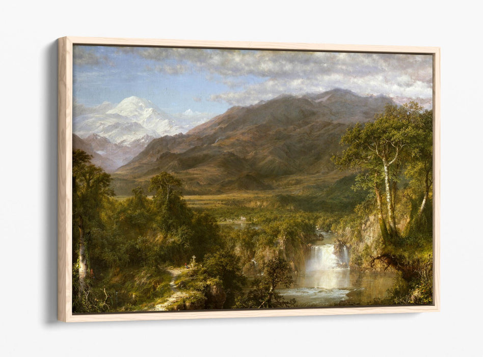 FREDERIC EDWIN CHURCH, THE HEART OF THE ANDES-FLOAT EFFECT CANVAS WALL ART PRINT