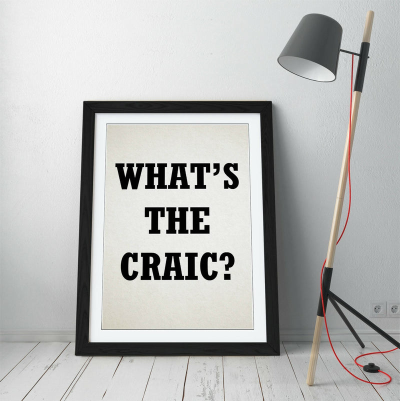 Framed Wall Art - Derry Girls Irish Slang Print With Natural Wood Frame