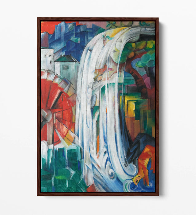 FRANZ MARC, THE BEWITCHED MILL -FLOAT EFFECT CANVAS WALL ART PRINT