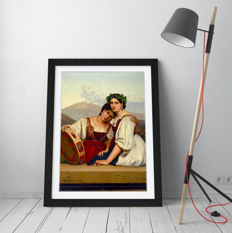 Framed Wall Art Poster - Guillaume Bodinier, Young Napolitaines Print UK | Matte Finish